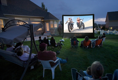 outdoor movie screen